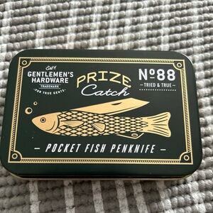 Green and Gold Pocket Fish Penknife